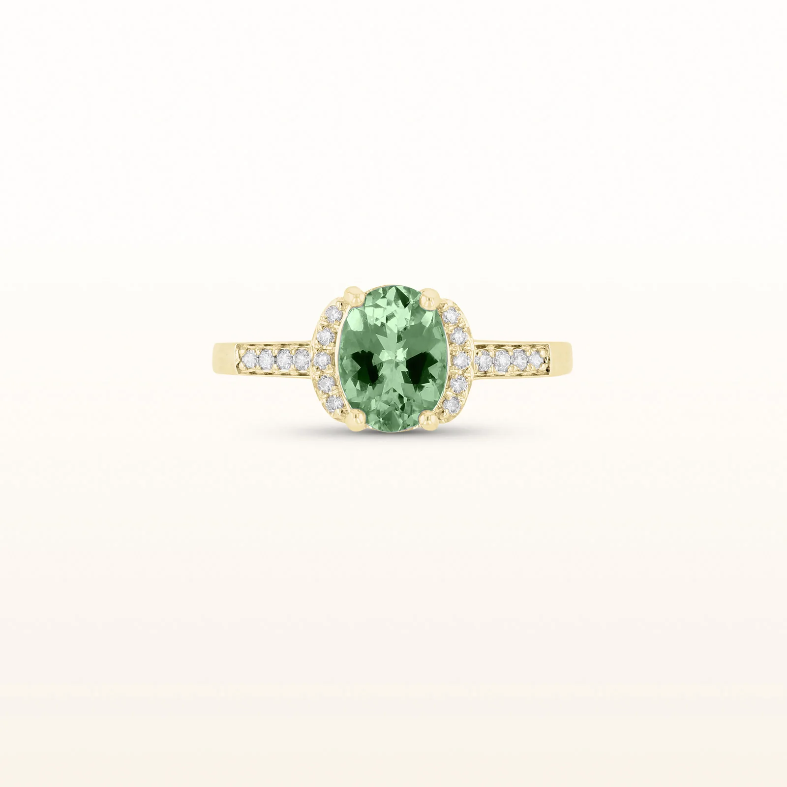 Oval Gemstone and Diamond Ring in 14kt Yellow Gold - Image 15