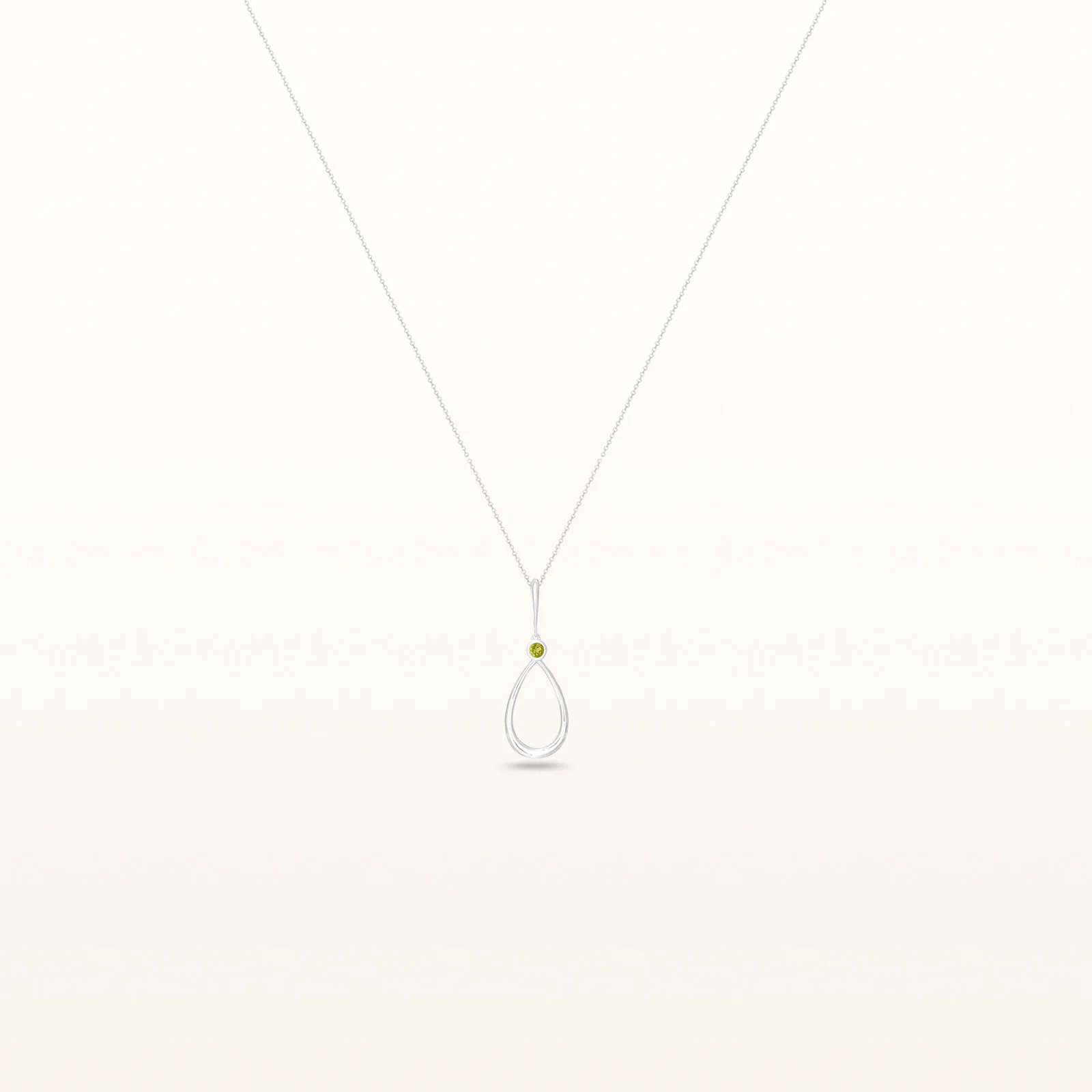 Round Gemstone Teardrop Pendant in 925 Sterling Silver - Image 11