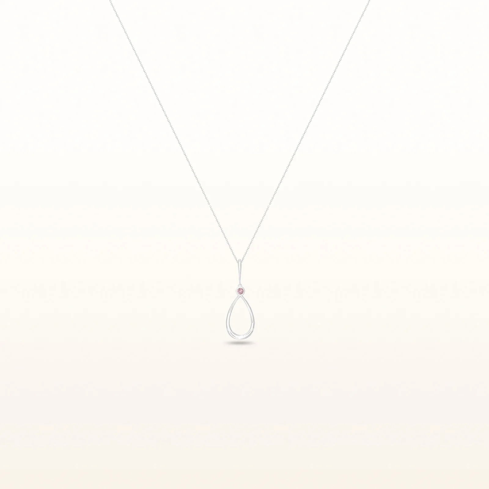 Round Gemstone Teardrop Pendant in 925 Sterling Silver - Image 12