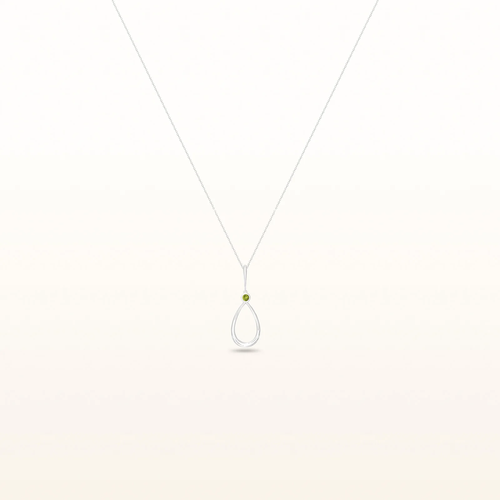 Round Gemstone Teardrop Pendant in 925 Sterling Silver - Image 14