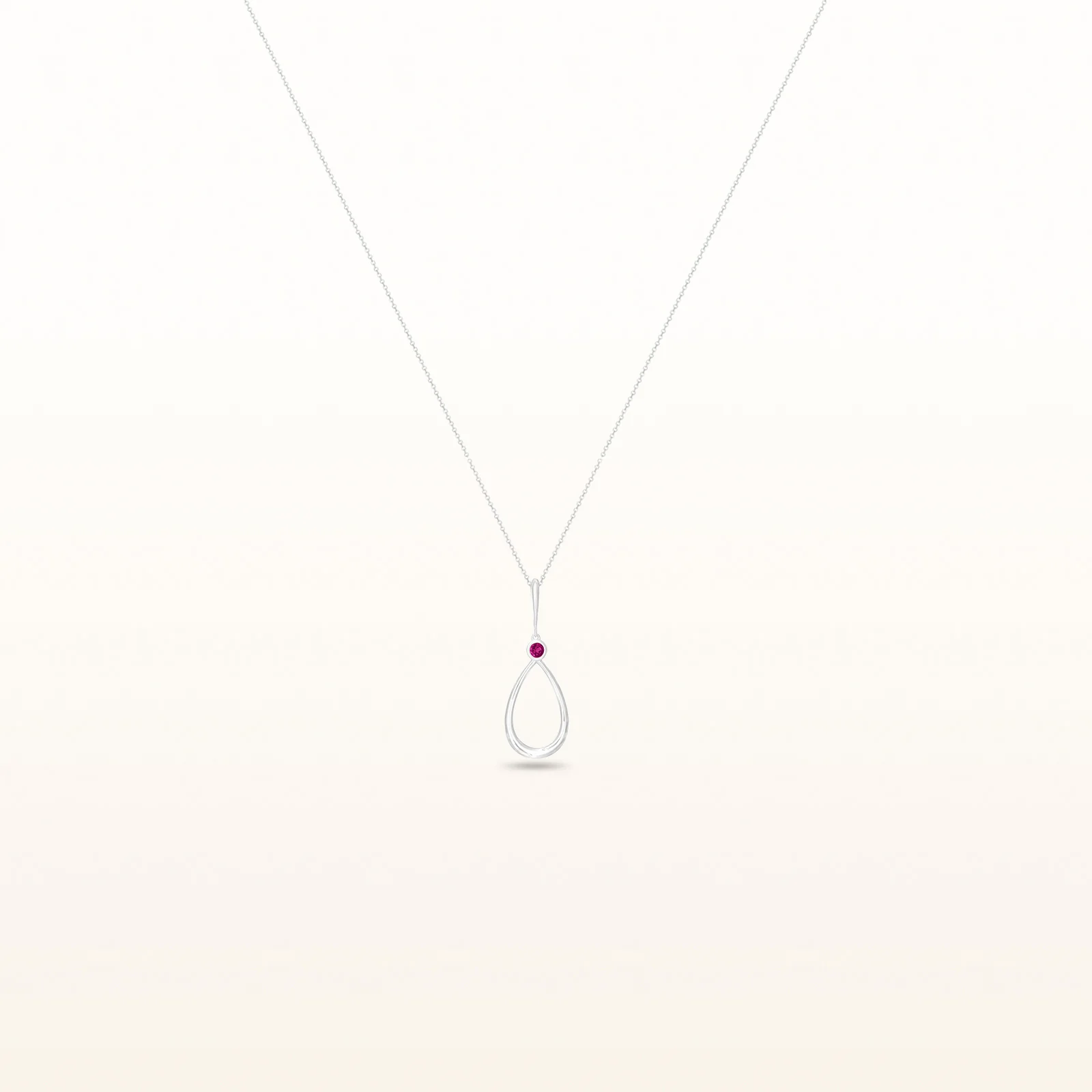 Round Gemstone Teardrop Pendant in 925 Sterling Silver - Image 15