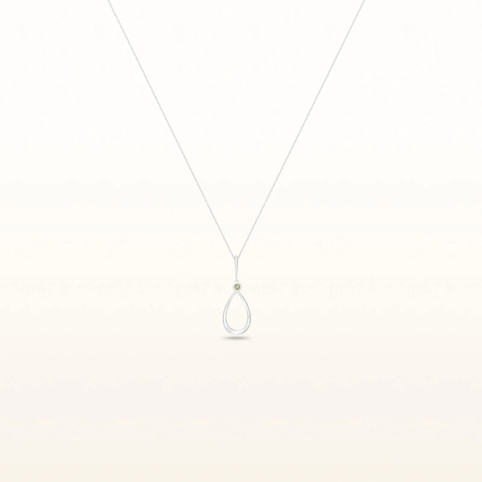 Round Gemstone Teardrop Pendant in 925 Sterling Silver - Image 16