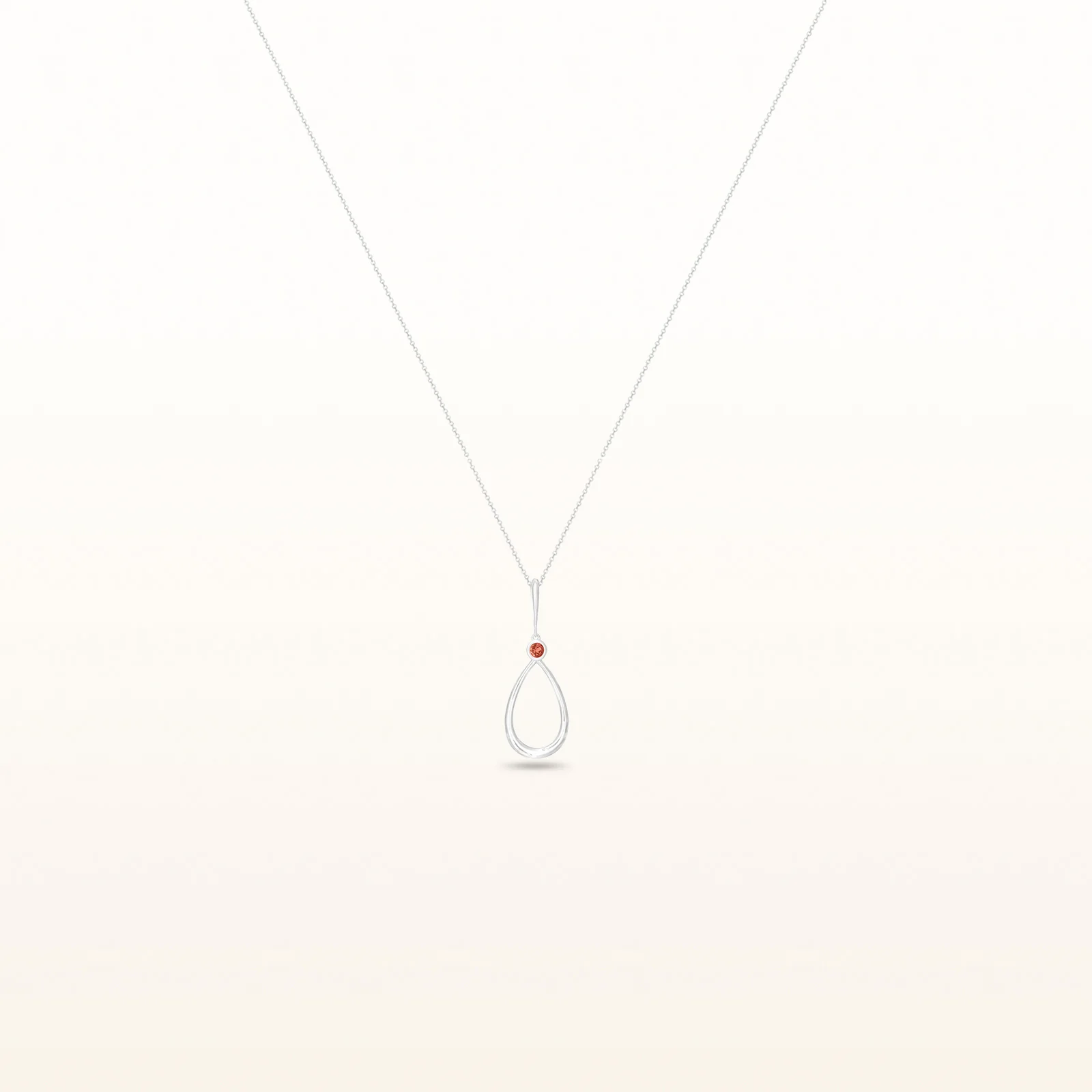 Round Gemstone Teardrop Pendant in 925 Sterling Silver - Image 17