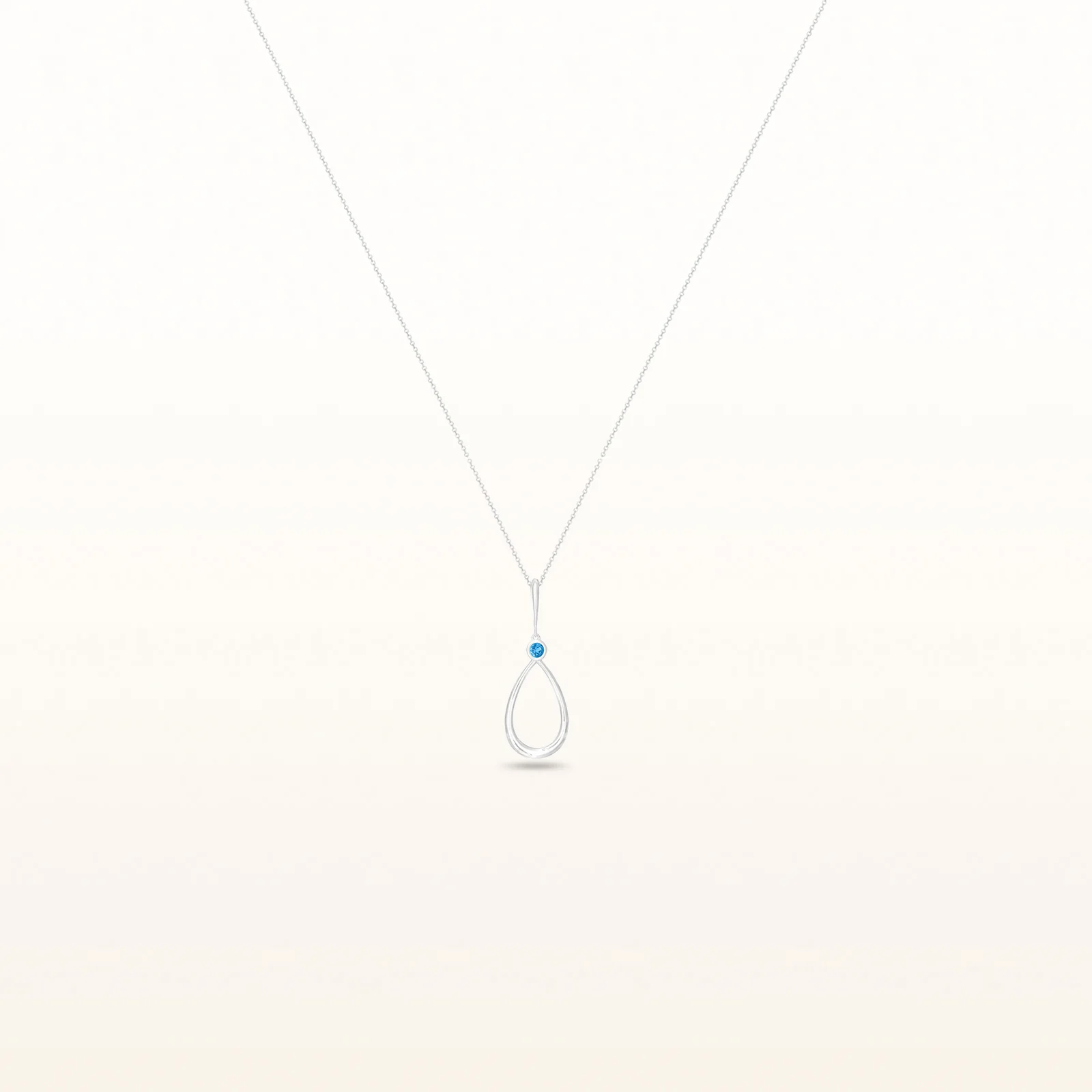 Round Gemstone Teardrop Pendant in 925 Sterling Silver - Image 20