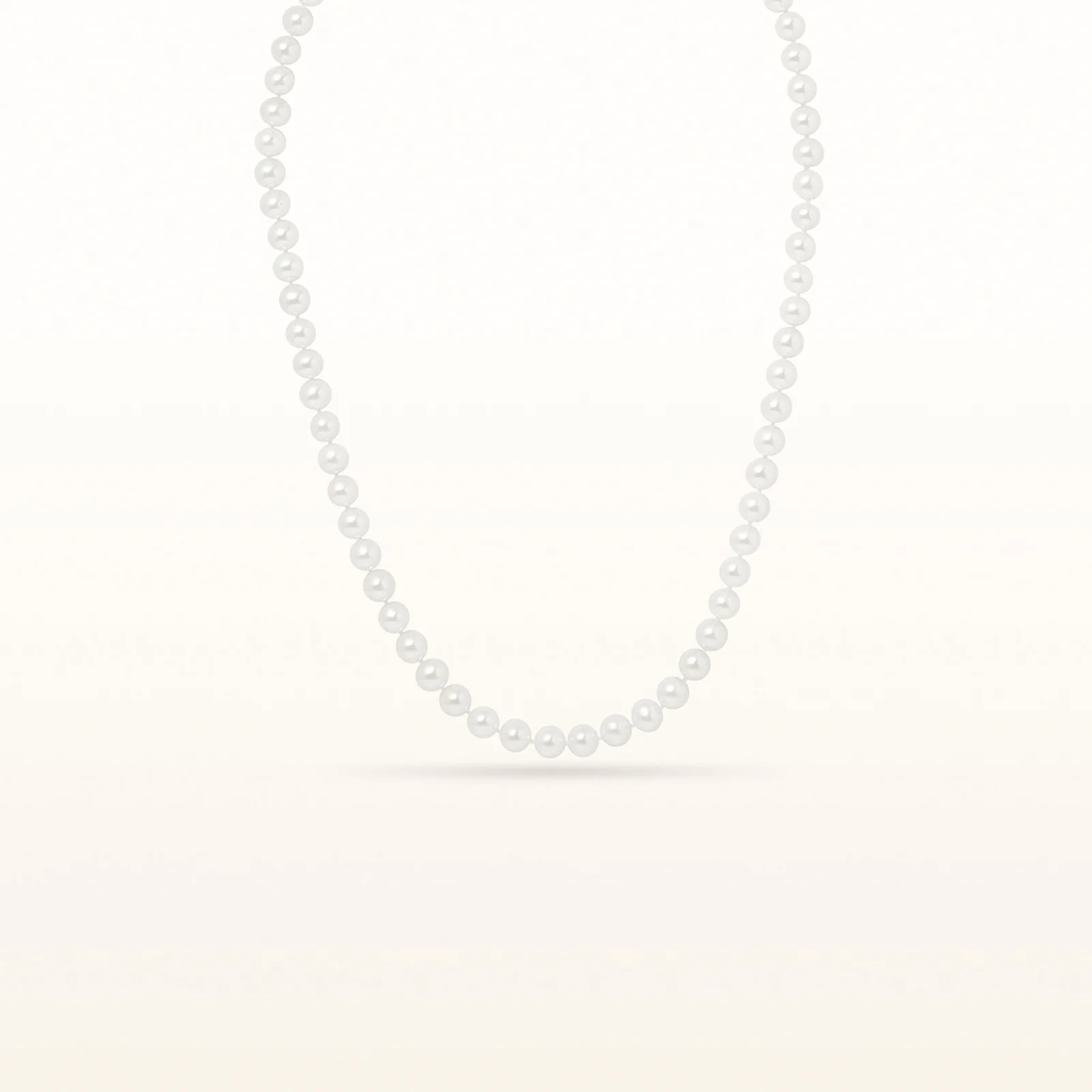 White Cultured Freshwater Pearl Necklace with Sterling Silver Filigree Clasp - Image 15