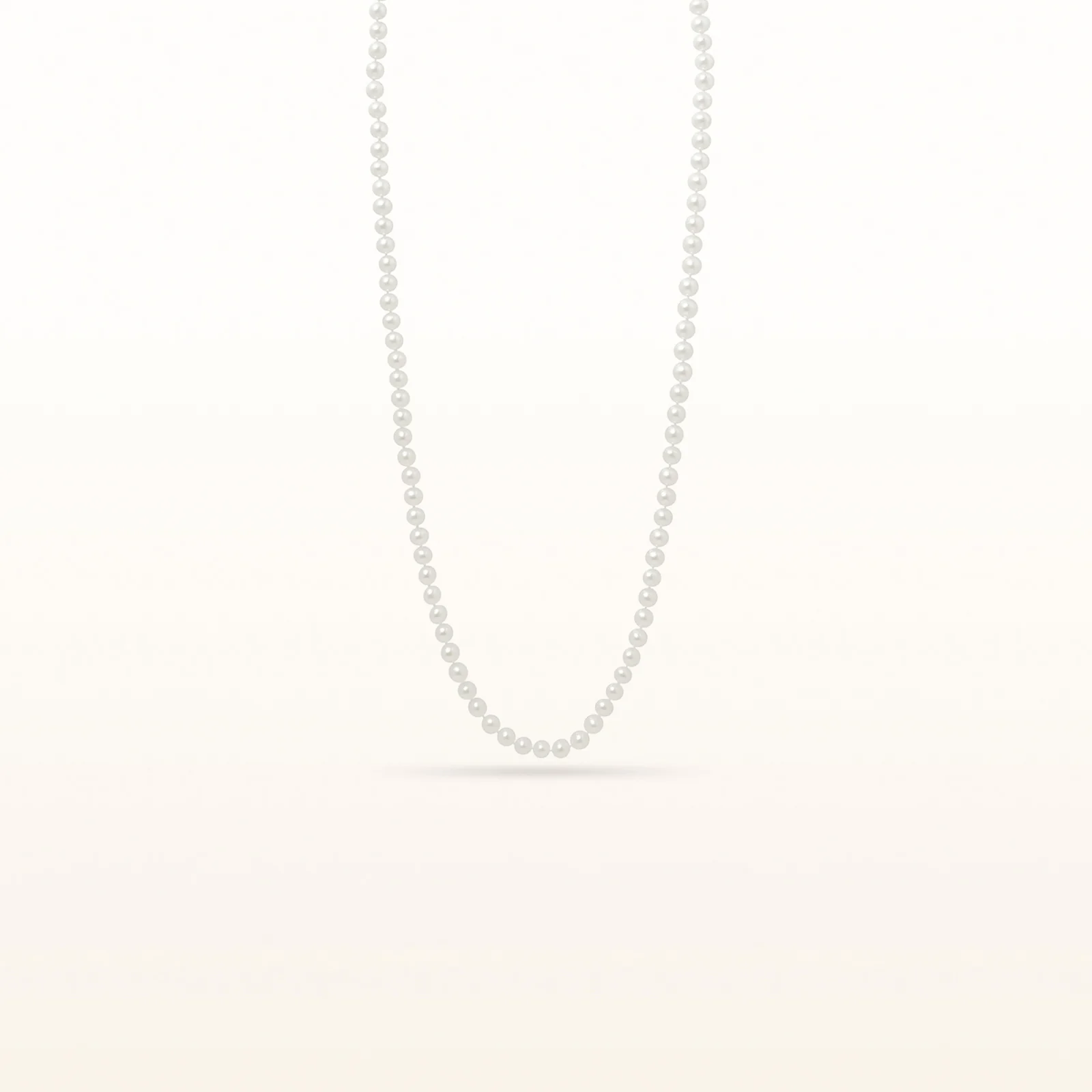 White Cultured Freshwater Pearl Necklace with Sterling Silver Filigree Clasp - Image 17