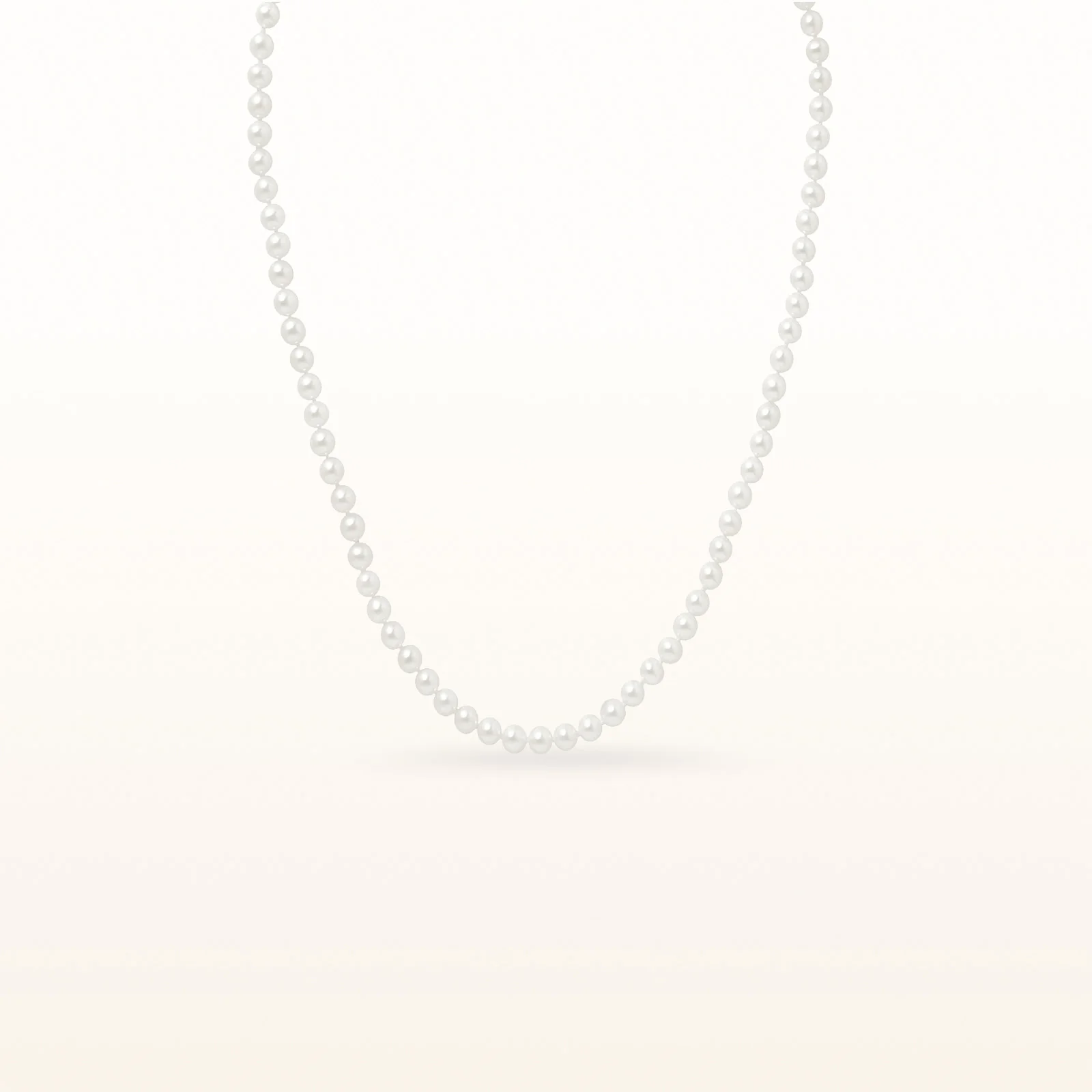 White Cultured Freshwater Pearl Necklace with Sterling Silver Filigree Clasp - Image 7